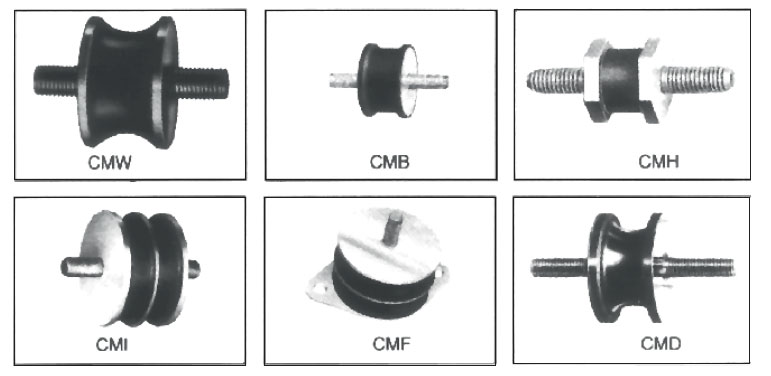 Circular Vibration Rubber Mounting Variant 1